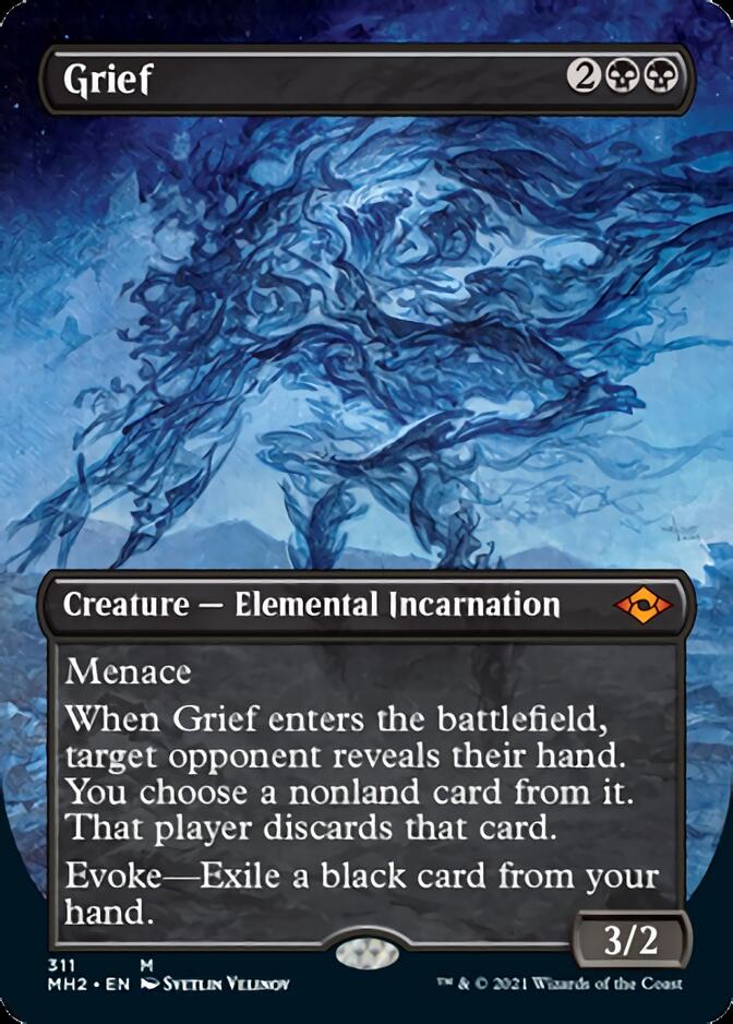 Grief (Borderless Alternate Art) [Modern Horizons 2] | Cracking-Singles