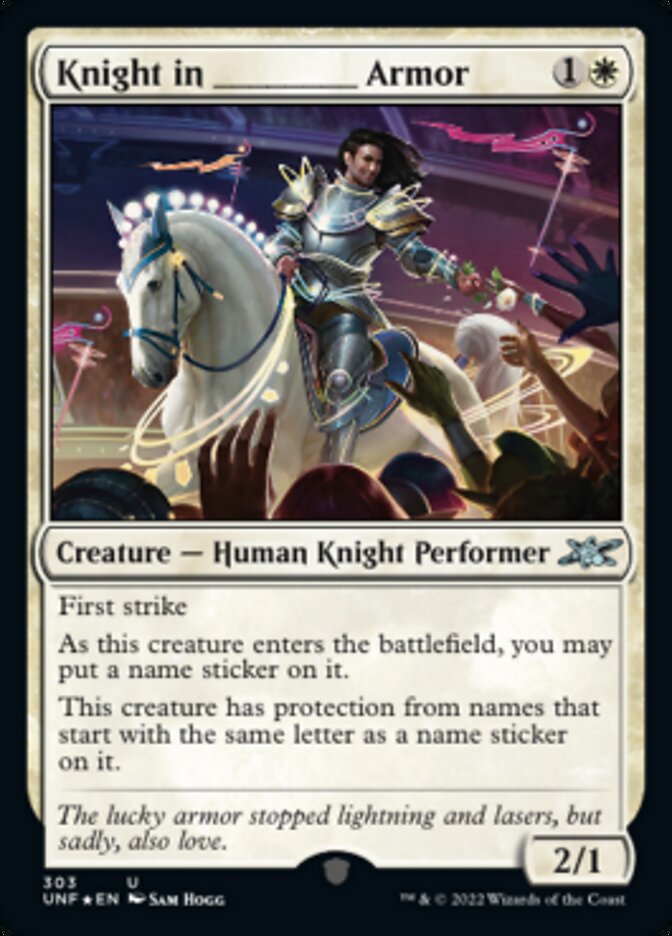 Knight in _____ Armor (Galaxy Foil) [Unfinity] | Cracking-Singles