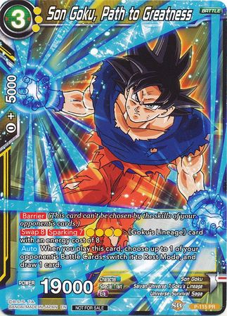 Son Goku, Path to Greatness (Power Booster) (P-115) [Promotion Cards] | Cracking-Singles