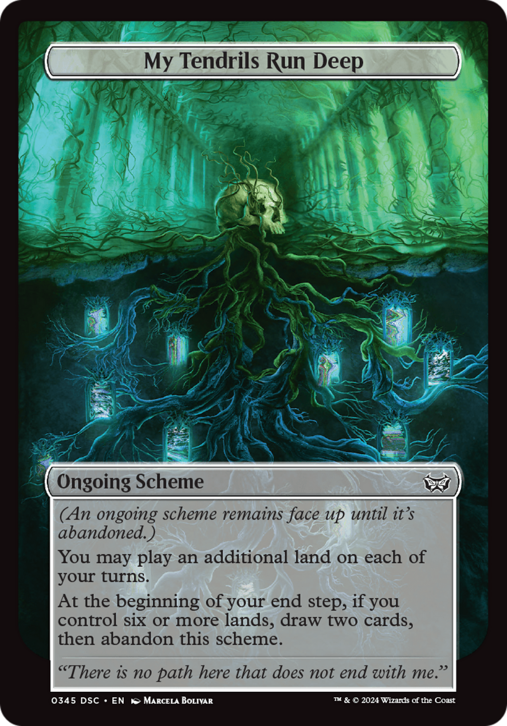 My Tendrils Run Deep (Full Art) [Duskmourn: Archenemy] | Cracking-Singles