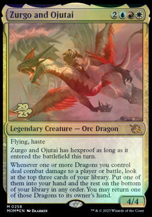 Zurgo and Ojutai [March of the Machine Prerelease Promos] | Cracking-Singles