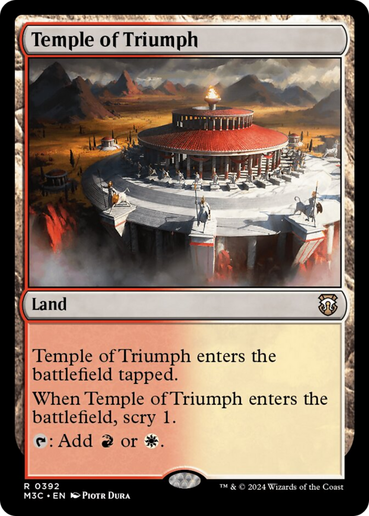 Temple of Triumph (Ripple Foil) [Modern Horizons 3 Commander] | Cracking-Singles