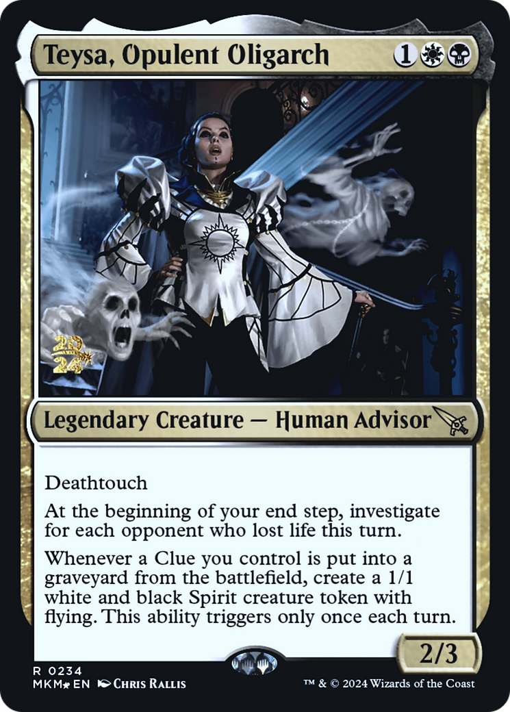 Teysa, Opulent Oligarch [Murders at Karlov Manor Prerelease Promos] | Cracking-Singles