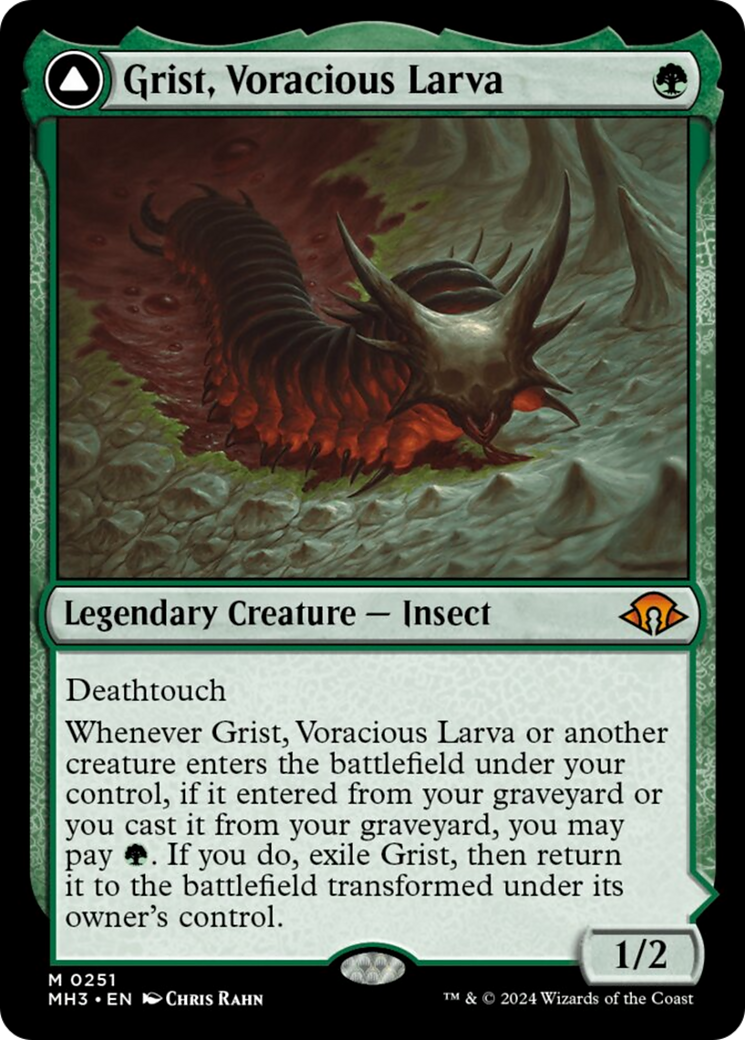 Grist, Voracious Larva // Grist, the Plague Swarm [Modern Horizons 3] | Cracking-Singles