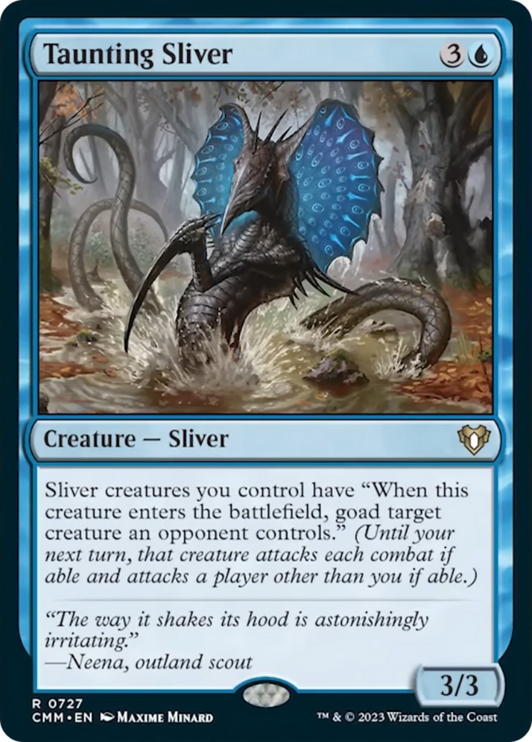 Taunting Sliver [Commander Masters] | Cracking-Singles