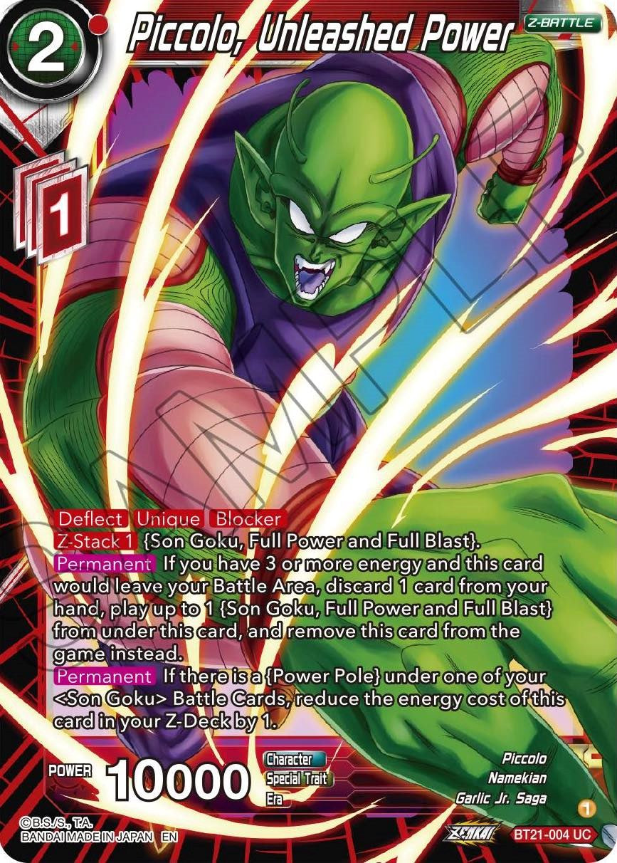 Piccolo, Unleashed Power (BT21-004) [Wild Resurgence] | Cracking-Singles