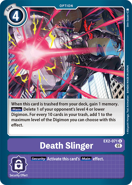 Death Slinger [EX2-071] [Digital Hazard] | Cracking-Singles