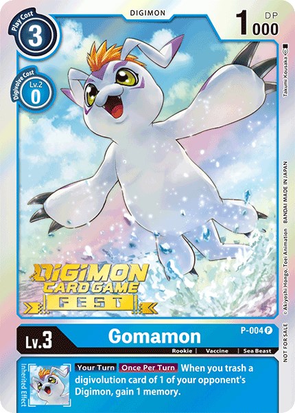 Gomamon [P-004] (Digimon Card Game Fest 2022) [Promotional Cards] | Cracking-Singles