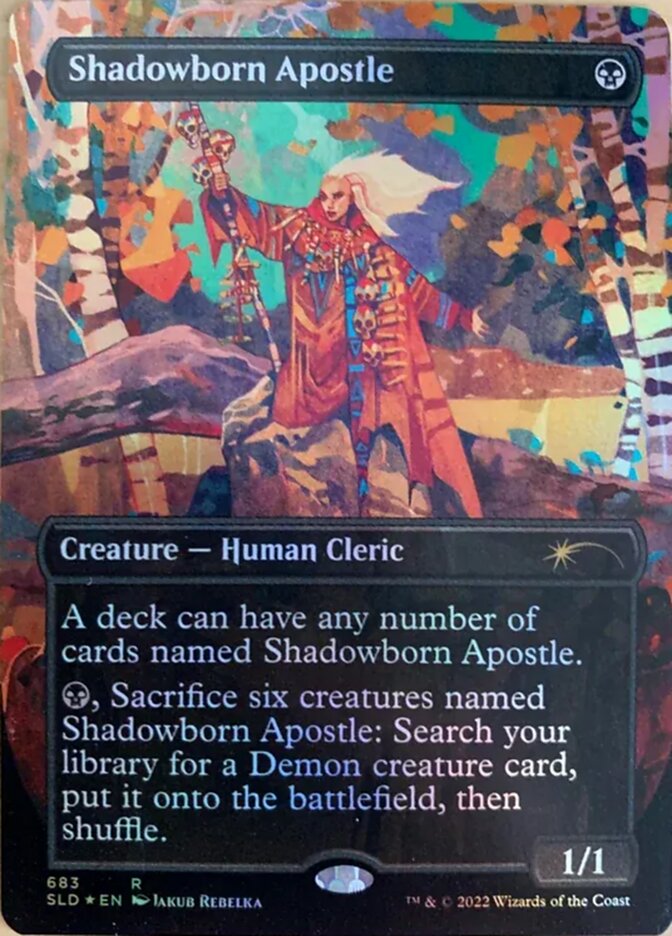 Shadowborn Apostle (Borderless) (683) [Secret Lair Drop Promos] | Cracking-Singles