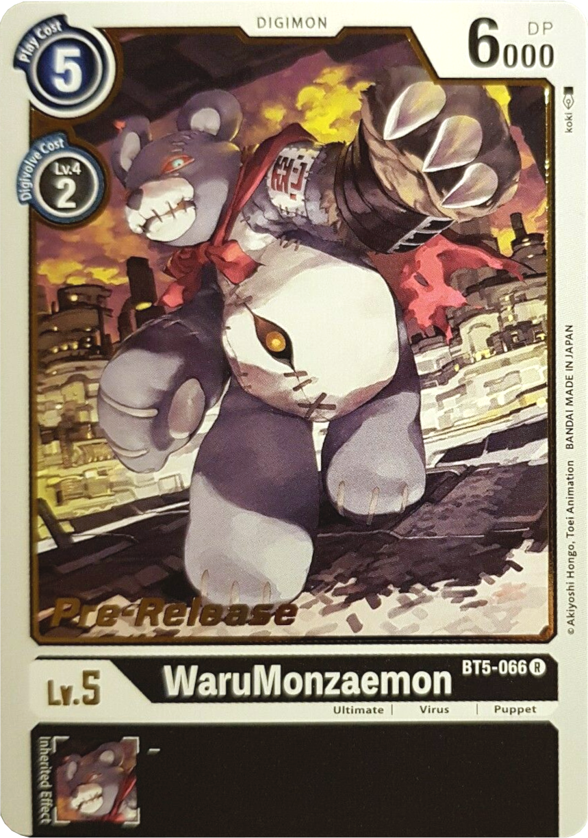 WaruMonzaemon [BT5-066] [Battle of Omni Pre-Release Promos] | Cracking-Singles