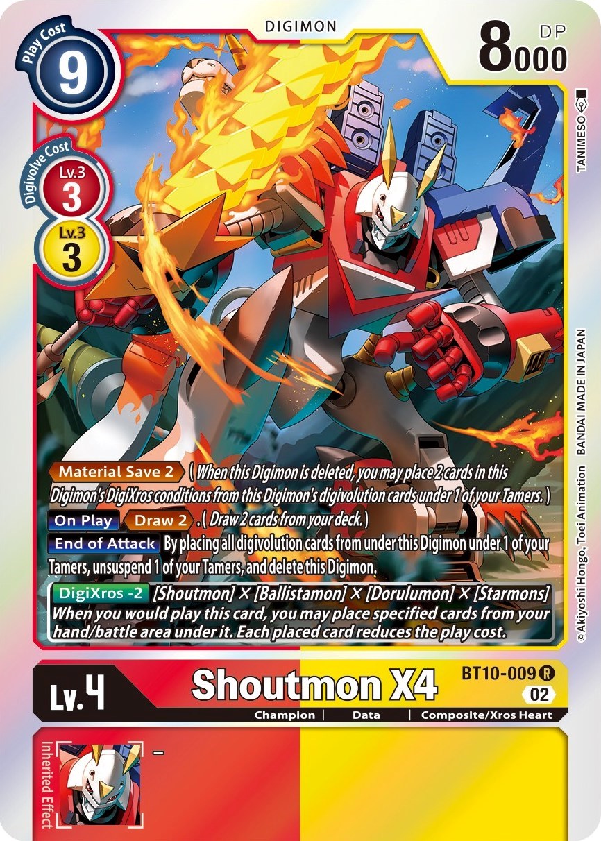 Shoutmon X4 [BT10-009] [Xros Encounter] | Cracking-Singles