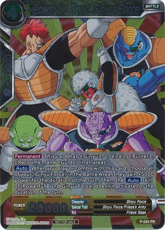 Powerful Bond Ginyu Force (P-024) [Promotion Cards] | Cracking-Singles