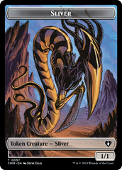 Sliver Army // Sliver Double-Sided Token [Commander Masters Tokens] | Cracking-Singles