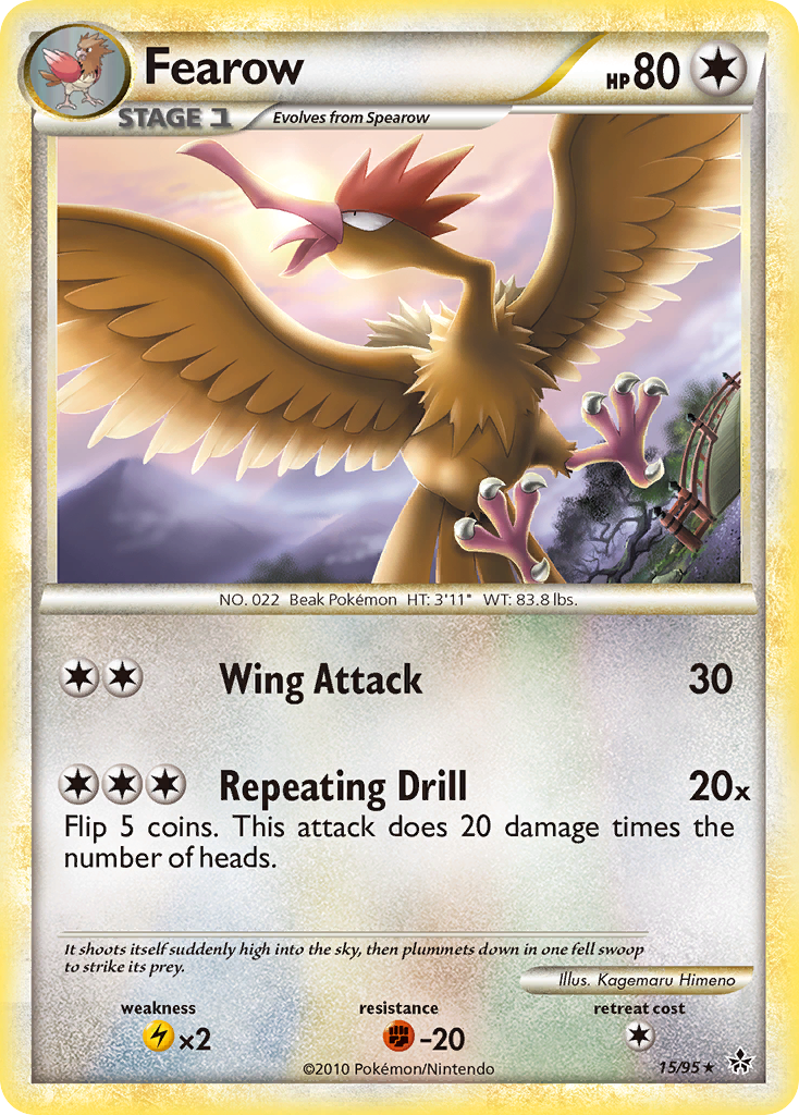 Fearow (15/95) [HeartGold & SoulSilver: Unleashed] | Cracking-Singles