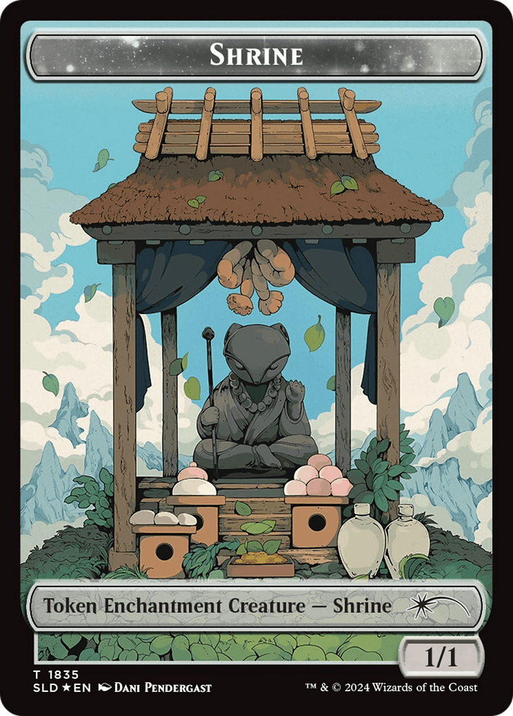 Shrine Token (Rainbow Foil) [Secret Lair: From Cute to Brute Tokens] | Cracking-Singles