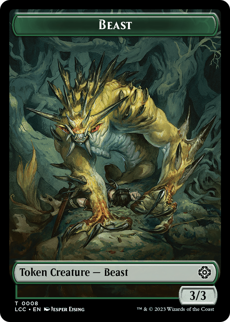 Beast // Merfolk (0003) Double-Sided Token [The Lost Caverns of Ixalan Commander Tokens] | Cracking-Singles