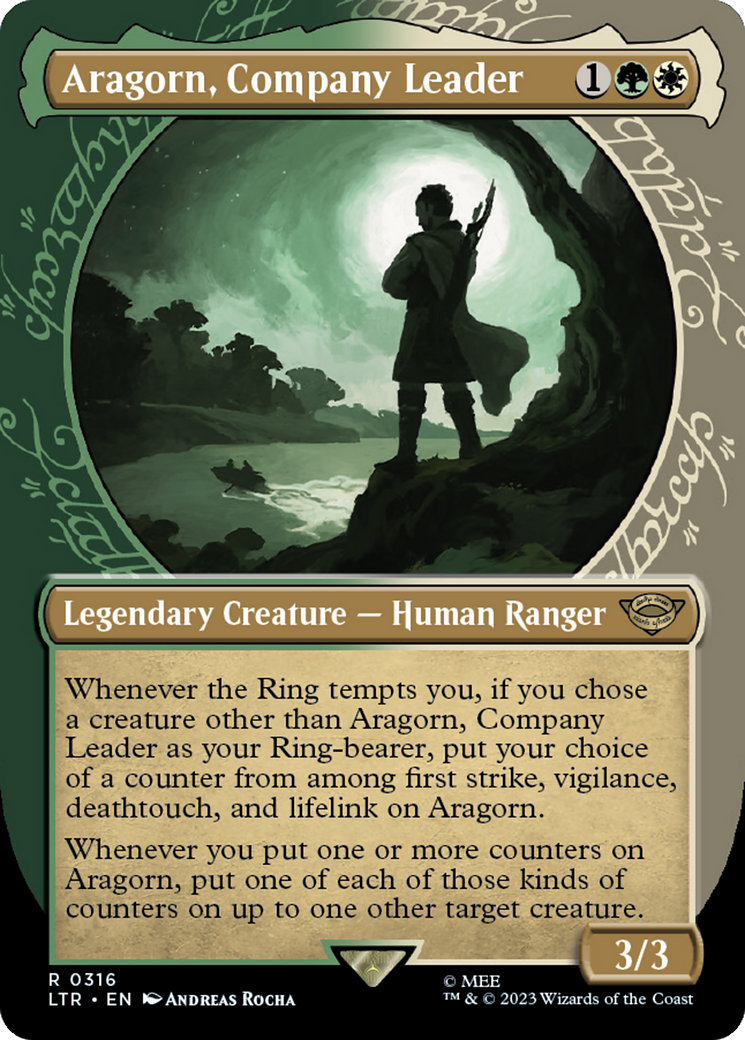 Aragorn, Company Leader (Showcase Ring Frame) [The Lord of the Rings: Tales of Middle-Earth] | Cracking-Singles