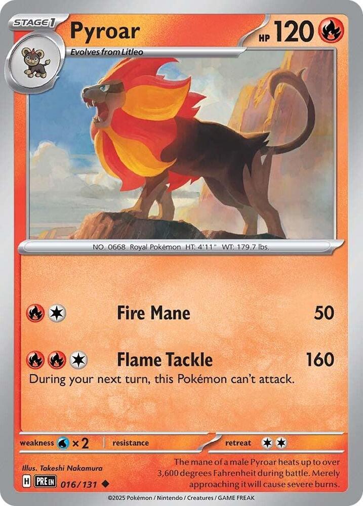 Pyroar (016/131) [Scarlet & Violet: Prismatic Evolutions] | Cracking-Singles