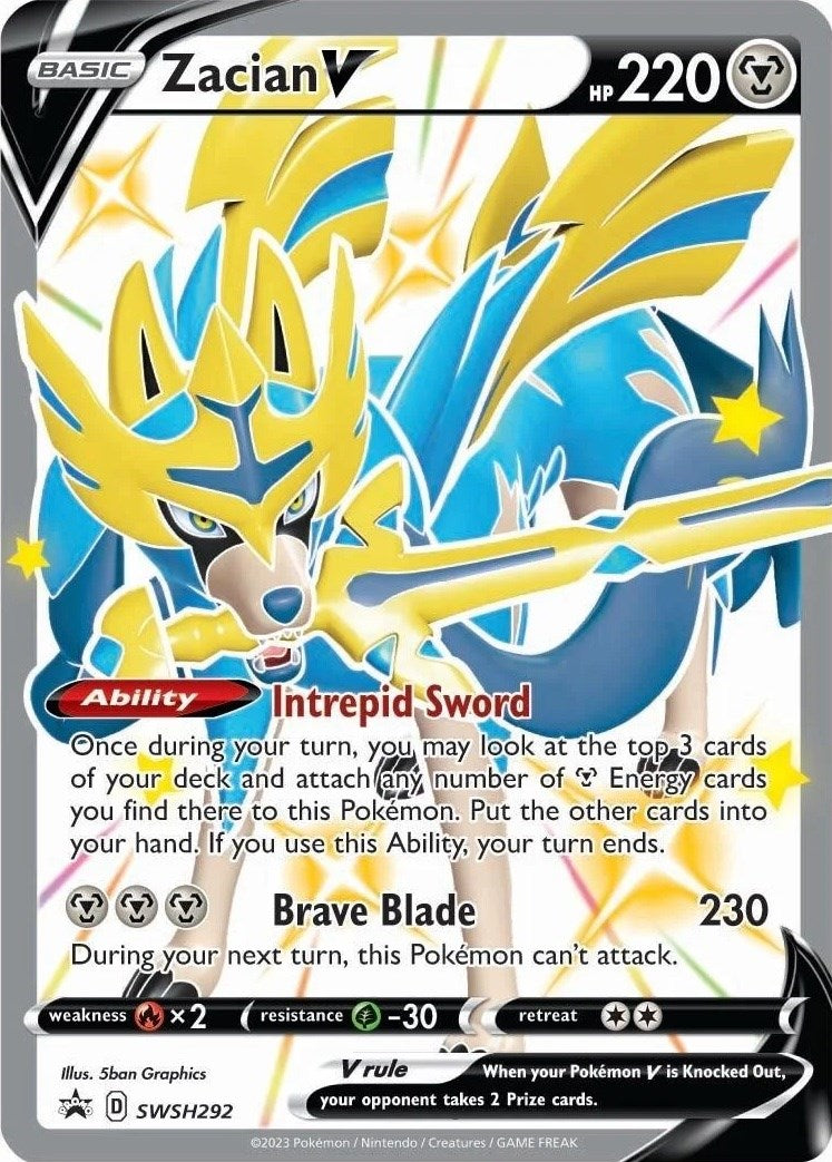 Zacian V (SWSH292) [Sword & Shield: Black Star Promos] | Cracking-Singles