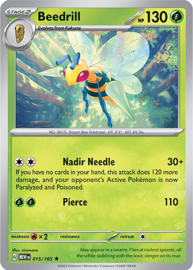 Beedrill (015/165) [Scarlet & Violet: 151] | Cracking-Singles