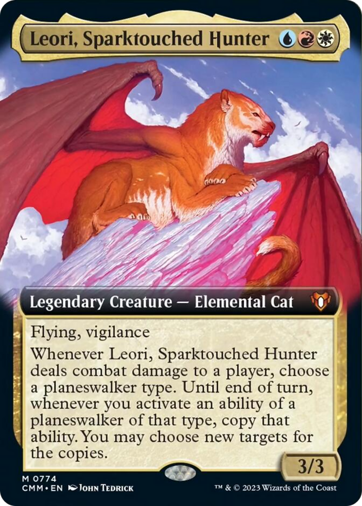 Leori, Sparktouched Hunter (Extended Art) [Commander Masters] | Cracking-Singles