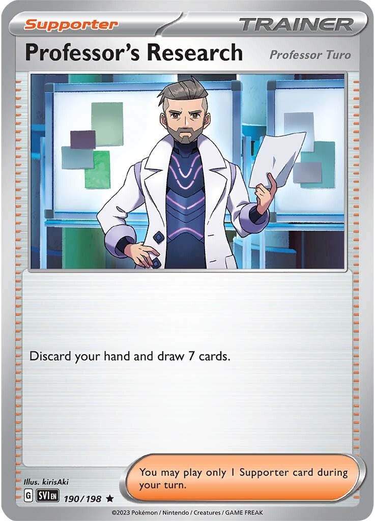 Professor's Research (Professor Turo) (190/198) [Scarlet & Violet: Base Set] | Cracking-Singles