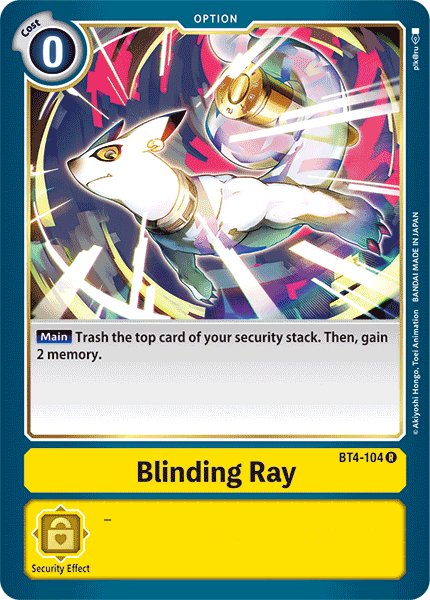 Blinding Ray [BT4-104] [Great Legend] | Cracking-Singles