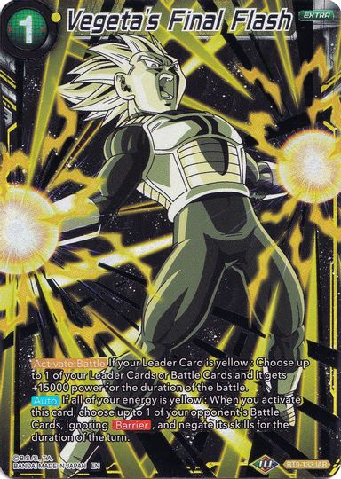 Vegeta's Final Flash (Collector's Selection Vol. 1) (BT9-133) [Promotion Cards] | Cracking-Singles