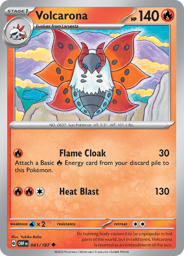 Volcarona (041/197) [Scarlet & Violet: Obsidian Flames] | Cracking-Singles