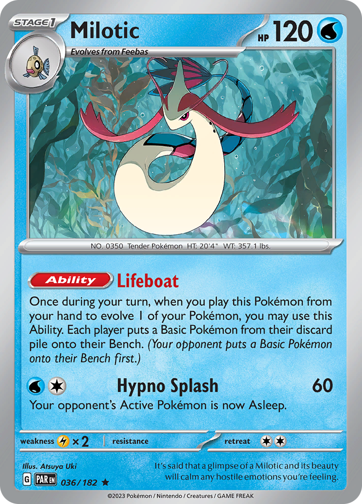 Milotic (036/182) [Scarlet & Violet: Paradox Rift] | Cracking-Singles