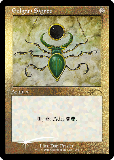 Golgari Signet (Retro) (Foil Etched) [Secret Lair Drop Series] | Cracking-Singles