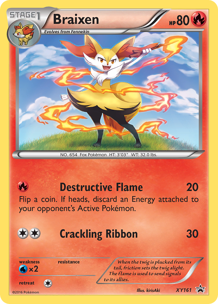 Braixen (XY161) [XY: Black Star Promos] | Cracking-Singles