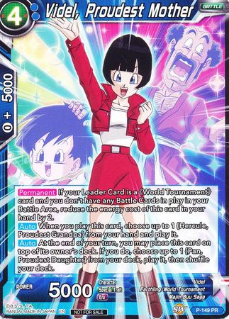 Videl, Proudest Mother (Power Booster: World Martial Arts Tournament) (P-149) [Promotion Cards] | Cracking-Singles