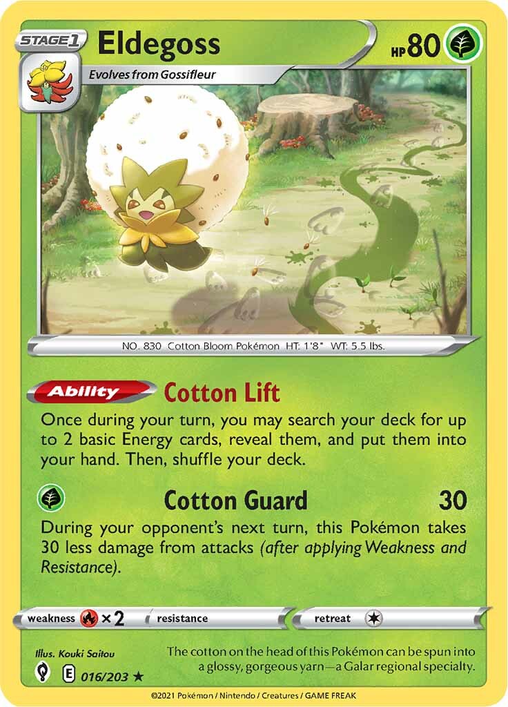 Eldegoss (016/203) (Theme Deck Exclusive) [Sword & Shield: Evolving Skies] | Cracking-Singles