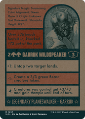 Garruk Wildspeaker [Secret Lair Drop Series] | Cracking-Singles