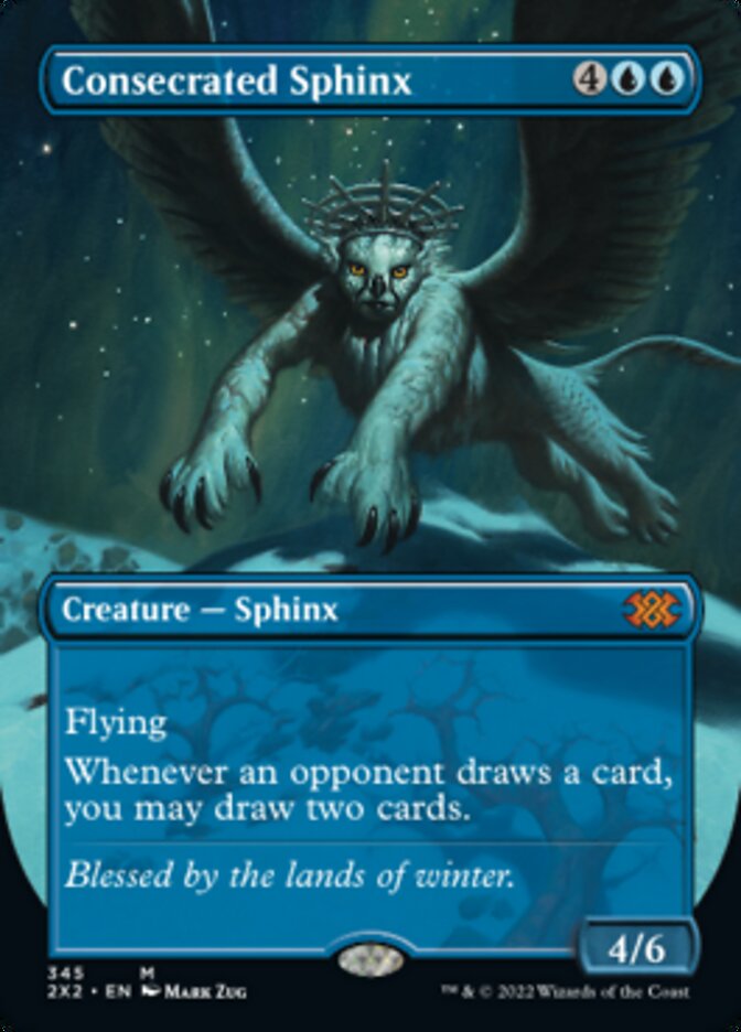 Consecrated Sphinx (Borderless Alternate Art) [Double Masters 2022] | Cracking-Singles