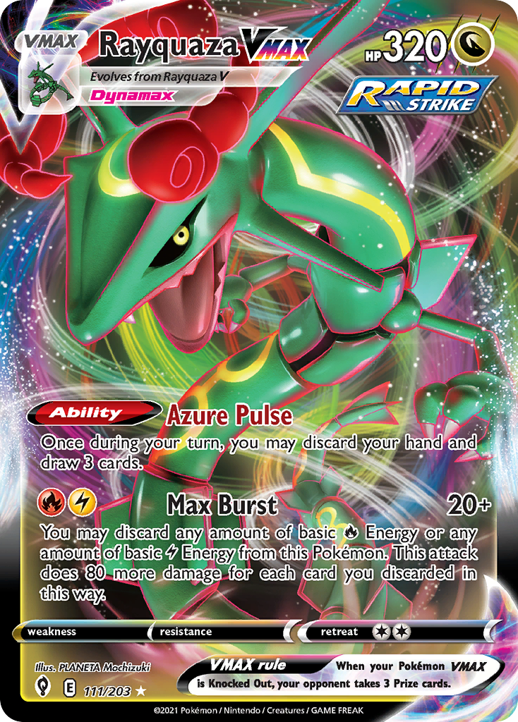 Rayquaza VMAX (111/203) (Jumbo Card) [Sword & Shield: Evolving Skies] | Cracking-Singles