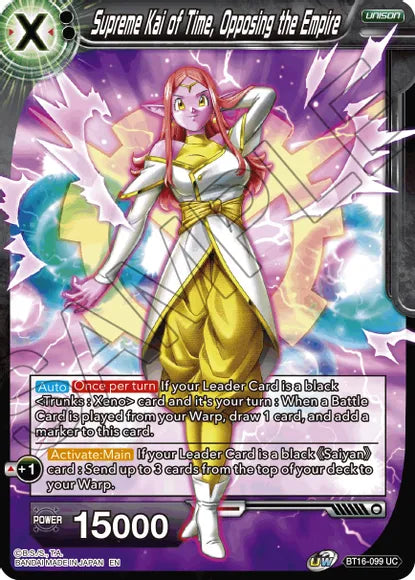 Supreme Kai of Time, Opposing the Empire (BT16-099) [Realm of the Gods] | Cracking-Singles