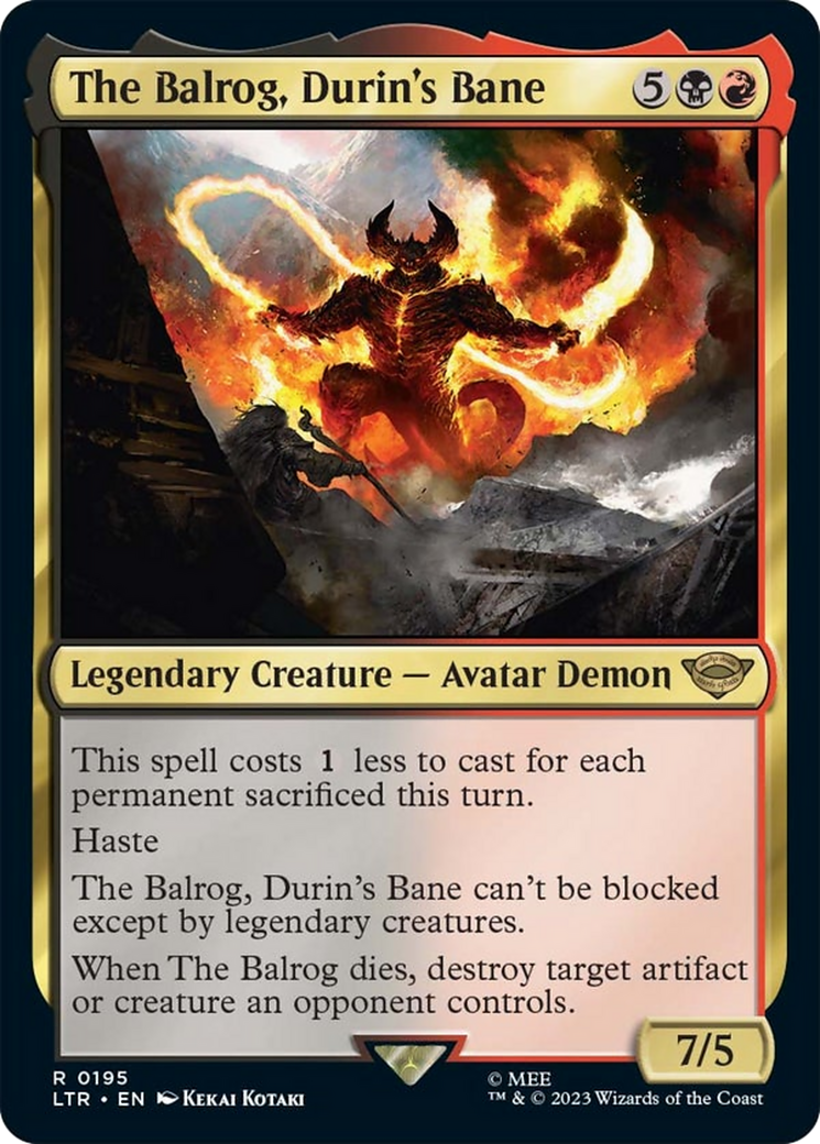 The Balrog, Durin's Bane [The Lord of the Rings: Tales of Middle-Earth] | Cracking-Singles