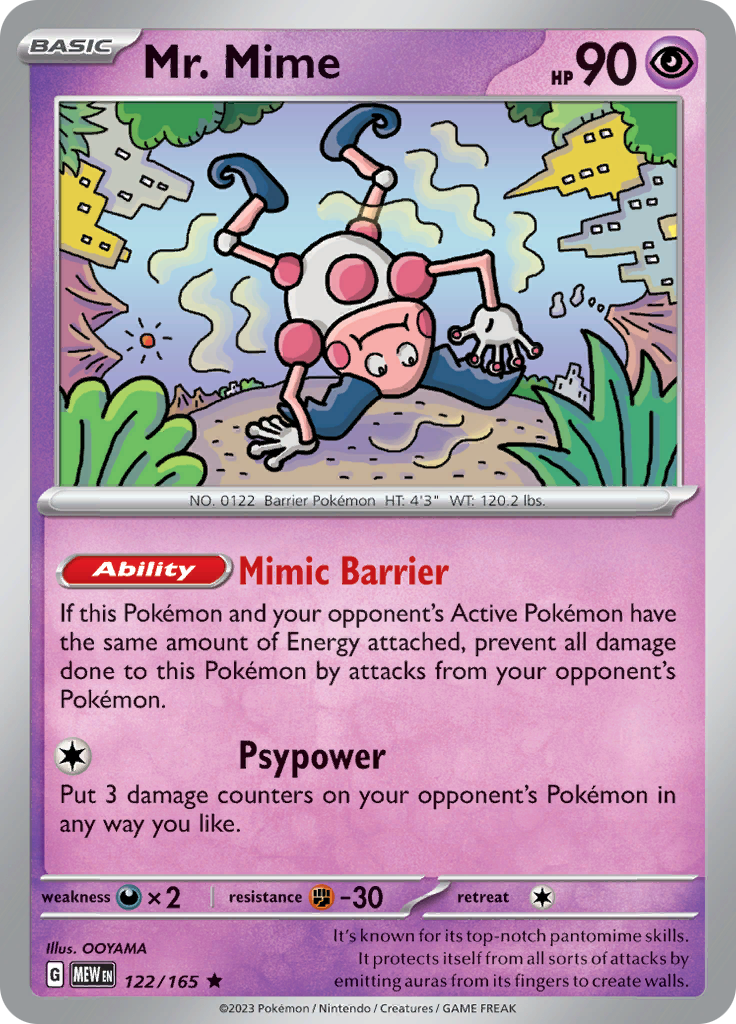 Mr. Mime (122/165) [Scarlet & Violet: 151] | Cracking-Singles