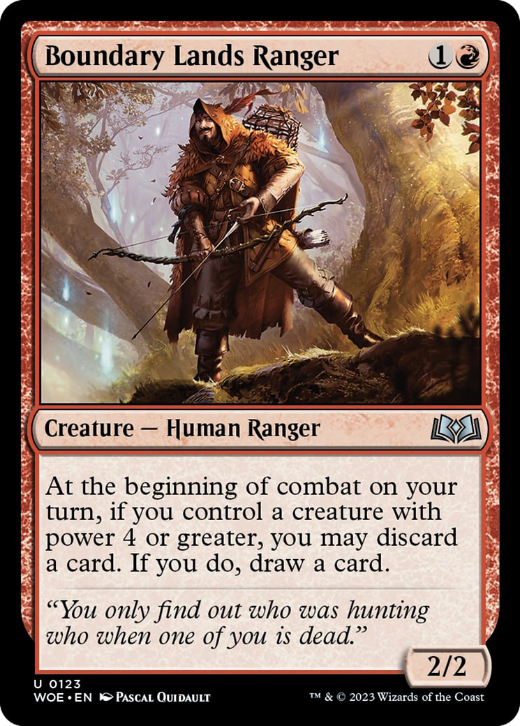 Boundary Lands Ranger [Wilds of Eldraine] | Cracking-Singles