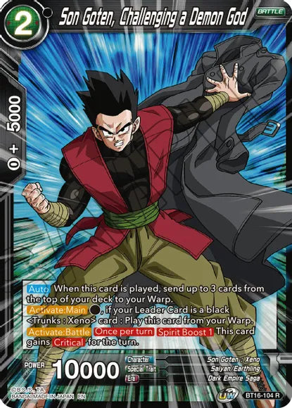 Son Goten, Challenging a Demon God (BT16-104) [Realm of the Gods] | Cracking-Singles