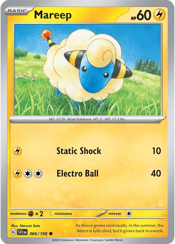 Mareep (066/198) [Scarlet & Violet: Base Set] | Cracking-Singles