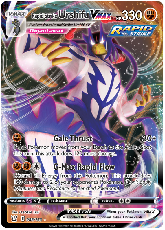 Rapid Strike Urshifu VMAX (088/163) (Jumbo Card) [Sword & Shield: Battle Styles] | Cracking-Singles