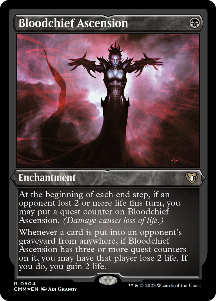 Bloodchief Ascension (Foil Etched) [Commander Masters] | Cracking-Singles