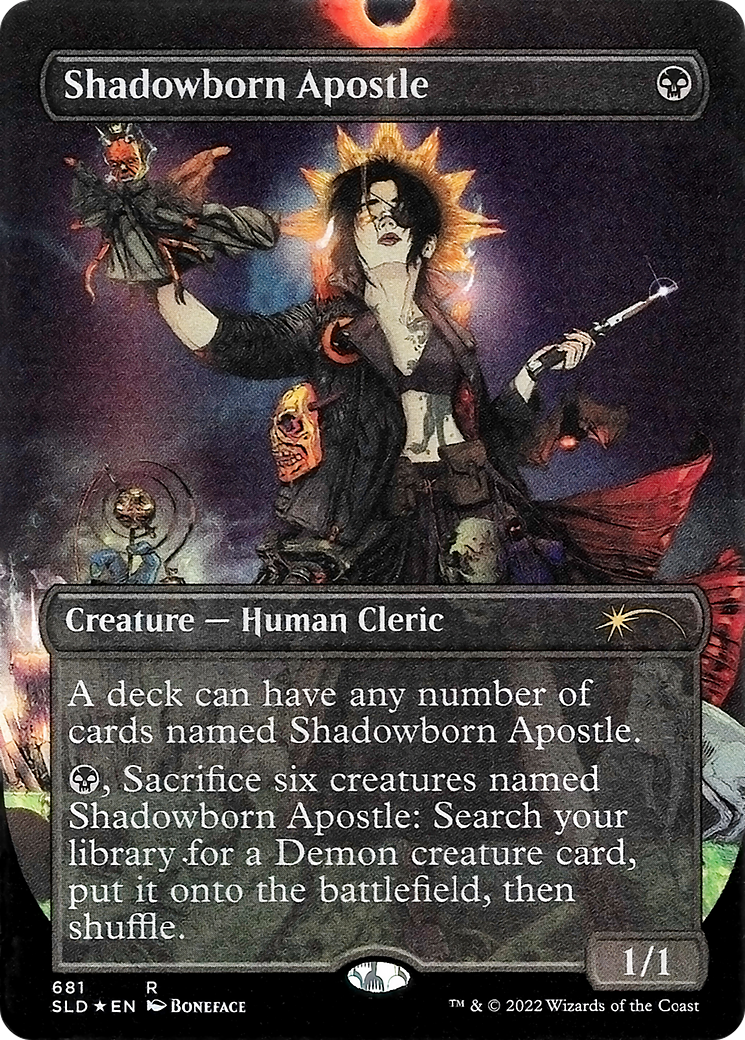 Shadowborn Apostle (681) (Borderless) [Secret Lair Drop Promos] | Cracking-Singles