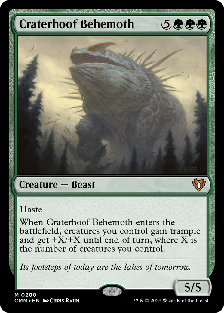 Craterhoof Behemoth [Commander Masters] | Cracking-Singles