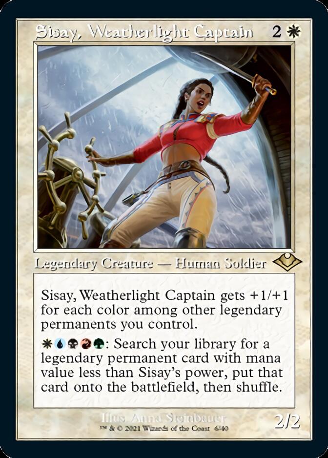 Sisay, Weatherlight Captain (Retro Foil Etched) [Modern Horizons] | Cracking-Singles