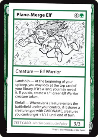 Plane-Merge Elf (2021 Edition) [Mystery Booster Playtest Cards] | Cracking-Singles