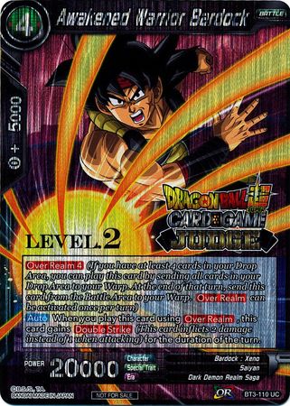 Awakened Warrior Bardock (Level 2) (BT3-110) [Judge Promotion Cards] | Cracking-Singles